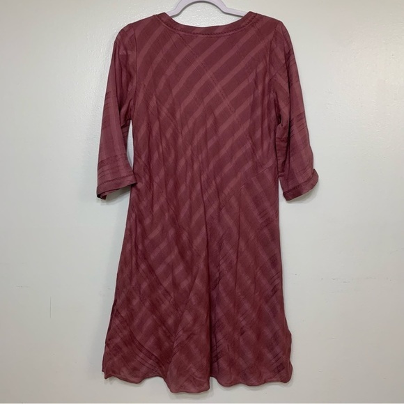 Soft Surroundings Mauve Purple Cotton Blend Shift Dress Size S - Picture 6 of 8